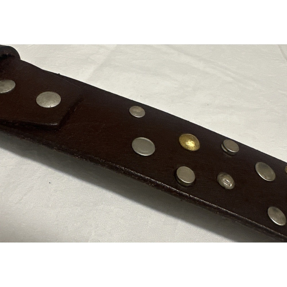 Free People Size M/L Solstice Stud Belt Espresso Chocolate Brown - Picture 11 of 13